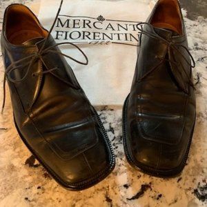 Mercanti Fiorentini Men's Black Lace Up Dress Shoes Size 11 M